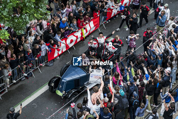 2024-06-14 - 87 HAWKSWORTH Jack (gbr), KIMURA Takeshi (jpn), MASSON Esteban (fra), Akkodis ASP Team, Lexus RC F GT3 #87, LM GT3, FIA WEC, portrait during the Grande Parade des Pilotes of the 2024 24 Hours of Le Mans, 4th round of the 2024 FIA World Endurance Championship, on the Circuit des 24 Heures du Mans, on June 14, 2024 in Le Mans, France - 24 HEURES DU MANS 2024 - PARADE - ENDURANCE - MOTORS