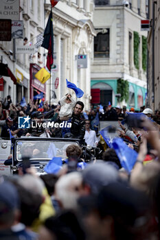 2024-06-14 - 35 MILESI Charles (fra), HABSBURG-Lothringen Ferdinand (aut), CHATIN Paul-Loup (fra), Alpine Endurance Team #35, Alpine A424, Hypercar, FIA WEC, portrait during the Grande Parade des Pilotes of the 2024 24 Hours of Le Mans, 4th round of the 2024 FIA World Endurance Championship, on the Circuit des 24 Heures du Mans, on June 14, 2024 in Le Mans, France - 24 HEURES DU MANS 2024 - PARADE - ENDURANCE - MOTORS