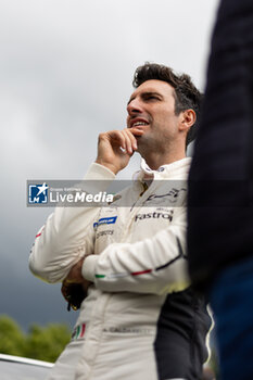 2024-06-14 - CALDARELLI Andrea (ita), Lamborghini Iron Lynx, Lamborghini SC63 #19, Hypercar, portrait during the Grande Parade des Pilotes of the 2024 24 Hours of Le Mans, 4th round of the 2024 FIA World Endurance Championship, on the Circuit des 24 Heures du Mans, on June 14, 2024 in Le Mans, France - 24 HEURES DU MANS 2024 - PARADE - ENDURANCE - MOTORS