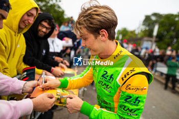 2024-06-14 - LOMKO Vladislav (grd), Inter Europol Competition, Oreca 07 - Gibson #34, LMP2, portrait during the Grande Parade des Pilotes of the 2024 24 Hours of Le Mans, 4th round of the 2024 FIA World Endurance Championship, on the Circuit des 24 Heures du Mans, on June 14, 2024 in Le Mans, France - 24 HEURES DU MANS 2024 - PARADE - ENDURANCE - MOTORS