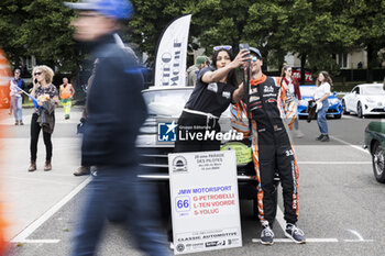 2024-06-14 - 33 MATTSCHULL Alexander (ger), BINDER René (aut), HORR Laurents (ger), DKR Engineering, Oreca 07 - Gibson #33, LMP2 PRO/AM, portrait during the Grande Parade des Pilotes of the 2024 24 Hours of Le Mans, 4th round of the 2024 FIA World Endurance Championship, on the Circuit des 24 Heures du Mans, on June 14, 2024 in Le Mans, France - 24 HEURES DU MANS 2024 - PARADE - ENDURANCE - MOTORS