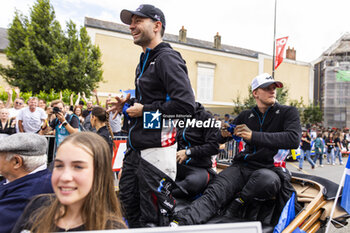 2024-06-14 - VAXIVIERE Matthieu (fra), Alpine Endurance Team, Alpine A424 #36, Hypercar, FIA WEC, SCHUMACHER Mick (ger), Alpine Endurance Team, Alpine A424 #36, Hypercar, FIA WEC, portrait during the Grande Parade des Pilotes of the 2024 24 Hours of Le Mans, 4th round of the 2024 FIA World Endurance Championship, on the Circuit des 24 Heures du Mans, on June 14, 2024 in Le Mans, France - 24 HEURES DU MANS 2024 - PARADE - ENDURANCE - MOTORS