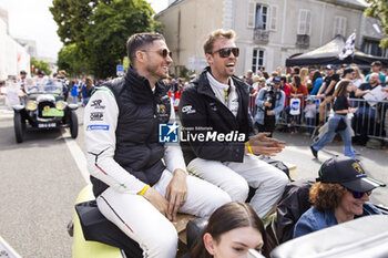 2024-06-14 - MORTARA Edoardo (ita), Lamborghini Iron Lynx, Lamborghini SC63 #63, Hypercar, FIA WEC, KVYAT Daniil, Lamborghini Iron Lynx, Lamborghini SC63 #63, Hypercar, FIA WEC, portrait during the Grande Parade des Pilotes of the 2024 24 Hours of Le Mans, 4th round of the 2024 FIA World Endurance Championship, on the Circuit des 24 Heures du Mans, on June 14, 2024 in Le Mans, France - 24 HEURES DU MANS 2024 - PARADE - ENDURANCE - MOTORS