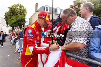 2024-06-14 - NIELSEN Nicklas (dnk), Ferrari AF Corse, Ferrari 499P #50, Hypercar, FIA WEC, portrait during the Grande Parade des Pilotes of the 2024 24 Hours of Le Mans, 4th round of the 2024 FIA World Endurance Championship, on the Circuit des 24 Heures du Mans, on June 14, 2024 in Le Mans, France - 24 HEURES DU MANS 2024 - PARADE - ENDURANCE - MOTORS