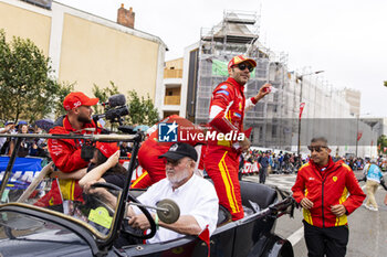 2024-06-14 - MOLINA Miguel (spa), Ferrari AF Corse, Ferrari 499P #50, Hypercar, FIA WEC, portrait during the Grande Parade des Pilotes of the 2024 24 Hours of Le Mans, 4th round of the 2024 FIA World Endurance Championship, on the Circuit des 24 Heures du Mans, on June 14, 2024 in Le Mans, France - 24 HEURES DU MANS 2024 - PARADE - ENDURANCE - MOTORS