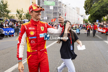 2024-06-14 - NIELSEN Nicklas (dnk), Ferrari AF Corse, Ferrari 499P #50, Hypercar, FIA WEC, portrait during the Grande Parade des Pilotes of the 2024 24 Hours of Le Mans, 4th round of the 2024 FIA World Endurance Championship, on the Circuit des 24 Heures du Mans, on June 14, 2024 in Le Mans, France - 24 HEURES DU MANS 2024 - PARADE - ENDURANCE - MOTORS