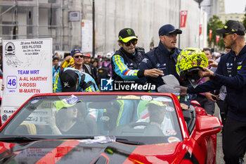 2024-06-14 - ROSSI Valentino (ita), Team WRT, BMW M4 GT3 #46, LM GT3 #44, FIA WEC, portrait during the Grande Parade des Pilotes of the 2024 24 Hours of Le Mans, 4th round of the 2024 FIA World Endurance Championship, on the Circuit des 24 Heures du Mans, on June 14, 2024 in Le Mans, France - 24 HEURES DU MANS 2024 - PARADE - ENDURANCE - MOTORS