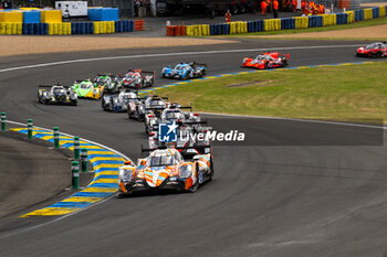 2024-06-15 - start of the race, depart, 33 MATTSCHULL Alexander (ger), BINDER René (aut), HORR Laurents (ger), DKR Engineering, Oreca 07 - Gibson #33, LMP2 PRO/AM, action during the pre-race of the 2024 24 Hours of Le Mans, 4th round of the 2024 FIA World Endurance Championship, on the Circuit des 24 Heures du Mans, on June 15, 2024 in Le Mans, France - 24 HEURES DU MANS 2024 - PRE-RACE - ENDURANCE - MOTORS