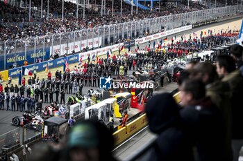 2024-06-15 - Grid during the pre-race of the 2024 24 Hours of Le Mans, 4th round of the 2024 FIA World Endurance Championship, on the Circuit des 24 Heures du Mans, on June 15, 2024 in Le Mans, France - 24 HEURES DU MANS 2024 - PRE-RACE - ENDURANCE - MOTORS