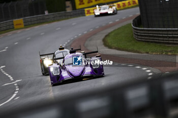 2024-06-15 - 14 HYETT PJ (usa), DELETRAZ Louis (swi), QUINN Alex (gbr), AO by TF, Oreca 07 - Gibson #14, LMP2 PRO/AM, action during the Warm-Up of the 2024 24 Hours of Le Mans, 4th round of the 2024 FIA World Endurance Championship, on the Circuit des 24 Heures du Mans, on June 15, 2024 in Le Mans, France - 24 HEURES DU MANS 2024 - WARM-UP - ENDURANCE - MOTORS