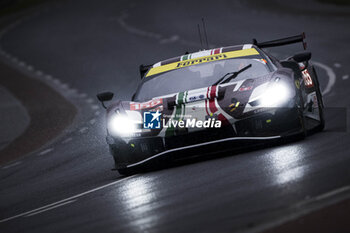 2024-06-15 - 155 LAURSEN Johnny (dnk), LAURSEN Conrad (dnk), TAYLOR Jordan (usa), Spirit of Race, Ferrari 296 LMGT3 #155, LM GT3, action during the Warm-Up of the 2024 24 Hours of Le Mans, 4th round of the 2024 FIA World Endurance Championship, on the Circuit des 24 Heures du Mans, on June 15, 2024 in Le Mans, France - 24 HEURES DU MANS 2024 - WARM-UP - ENDURANCE - MOTORS