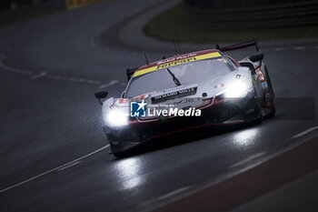 2024-06-15 - 55 HERIAU François (fra), MANN Simon (usa), ROVERA Alessio (ita), Vista AF Corse, Ferrari 296 GT3 #55, LM GT3, FIA WEC, action during the Warm-Up of the 2024 24 Hours of Le Mans, 4th round of the 2024 FIA World Endurance Championship, on the Circuit des 24 Heures du Mans, on June 15, 2024 in Le Mans, France - 24 HEURES DU MANS 2024 - WARM-UP - ENDURANCE - MOTORS