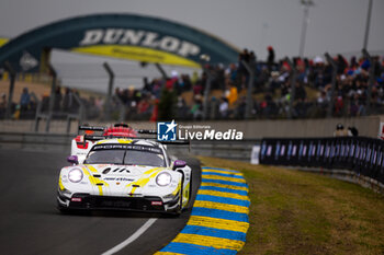 2024-06-15 - 92 MALYKHIN Aliaksandr (kna), STURM Joel (ger), BACHLER Klaus (aut), Manthey Purerxcing, Porsche 911 GT3 R #91, LM GT3, FIA WEC, action during the Warm-Up of the 2024 24 Hours of Le Mans, 4th round of the 2024 FIA World Endurance Championship, on the Circuit des 24 Heures du Mans, on June 15, 2024 in Le Mans, France - 24 HEURES DU MANS 2024 - WARM-UP - ENDURANCE - MOTORS