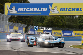 2024-06-15 - 36 VAXIVIERE Matthieu (fra), SCHUMACHER Mick (ger), LAPIERRE Nicolas (fra), Alpine Endurance Team, Alpine A424 #36, Hypercar, FIA WEC, action, during the Warm-Up of the 2024 24 Hours of Le Mans, 4th round of the 2024 FIA World Endurance Championship, on the Circuit des 24 Heures du Mans, on June 15, 2024 in Le Mans, France - 24 HEURES DU MANS 2024 - WARM-UP - ENDURANCE - MOTORS