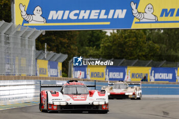 2024-06-15 - 05 CAMPBELL Matt (aus), CHRISTENSEN Michael (dnk), MAKOWIECKI Frédéric (fra), Porsche Penske Motorsport, Porsche 963 #05, Hypercar, FIA WEC, actionduring the Warm-Up of the 2024 24 Hours of Le Mans, 4th round of the 2024 FIA World Endurance Championship, on the Circuit des 24 Heures du Mans, on June 15, 2024 in Le Mans, France - 24 HEURES DU MANS 2024 - WARM-UP - ENDURANCE - MOTORS