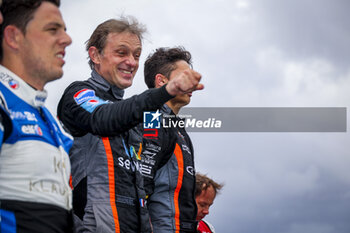 2024-06-15 - CRESP Christopher (fra), MV2S Racing, Ligier JS P320 - Nissan, LMP3, #29, portrait podium during the Road to Le Mans 2024, 3rd round of the 2024 Michelin Le Mans Cup, on the Circuit des 24 Heures du Mans, from June 12 to 15, 2024 in Le Mans, France - AUTO - ROAD TO LE MANS 2024 - ENDURANCE - MOTORS