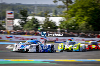 2024-06-15 - 77 GUDMUNDSSON Audunn (isl), NOBLE Colin (gbr), Team Thor, Ligier JS P320 - Nissan, LMP3, #77, action during the Road to Le Mans 2024, 3rd round of the 2024 Michelin Le Mans Cup, on the Circuit des 24 Heures du Mans, from June 12 to 15, 2024 in Le Mans, France - AUTO - ROAD TO LE MANS 2024 - ENDURANCE - MOTORS