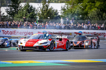 2024-06-15 - 57 FIDANI Orly (can), KERN Lars (ger), Kessel Racing, Ferrari 296 GT3, GT3, #57, action during the Road to Le Mans 2024, 3rd round of the 2024 Michelin Le Mans Cup, on the Circuit des 24 Heures du Mans, from June 12 to 15, 2024 in Le Mans, France - AUTO - ROAD TO LE MANS 2024 - ENDURANCE - MOTORS