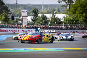 2024-06-15 - 88 TOLEDO Custodio (bra), AGOSTINI Ricciardo (ita), AF Corse, Ferrari 296 GT3, GT3, #88, action during the Road to Le Mans 2024, 3rd round of the 2024 Michelin Le Mans Cup, on the Circuit des 24 Heures du Mans, from June 12 to 15, 2024 in Le Mans, France - AUTO - ROAD TO LE MANS 2024 - ENDURANCE - MOTORS