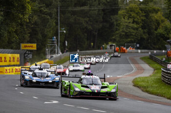 2024-06-15 - 63 BORTOLOTTI Mirko (ita), MORTARA Edoardo (ita), KVYAT Daniil, Lamborghini Iron Lynx, Lamborghini SC63 #63, Hypercar, FIA WEC, action during the 2024 24 Hours of Le Mans, 4th round of the 2024 FIA World Endurance Championship, on the Circuit des 24 Heures du Mans, from June 15 to 16, 2024 in Le Mans, France - 24 HEURES DU MANS 2024 - RACE - ENDURANCE - MOTORS