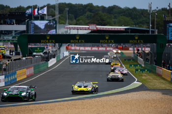 2024-06-15 - 60 SCHIAVONI Claudio (ita), CRESSONI Matteo (ita), PERERA Franck (fra), Iron Lynx, Lamborghini Huracan GT3 Evo2 #60, LM GT3, FIA WEC, action during the 2024 24 Hours of Le Mans, 4th round of the 2024 FIA World Endurance Championship, on the Circuit des 24 Heures du Mans, from June 15 to 16, 2024 in Le Mans, France - 24 HEURES DU MANS 2024 - RACE - ENDURANCE - MOTORS