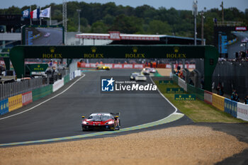 2024-06-15 - 155 LAURSEN Johnny (dnk), LAURSEN Conrad (dnk), TAYLOR Jordan (usa), Spirit of Race, Ferrari 296 LMGT3 #155, LM GT3, action during the 2024 24 Hours of Le Mans, 4th round of the 2024 FIA World Endurance Championship, on the Circuit des 24 Heures du Mans, from June 15 to 16, 2024 in Le Mans, France - 24 HEURES DU MANS 2024 - RACE - ENDURANCE - MOTORS