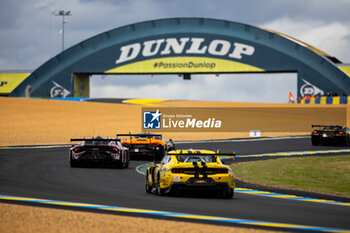 2024-06-15 - 85 BOVY Sarah (bel), FREY Rahel (swi), GATTING Michelle (dnk), Iron Dames, Lamborghini Huracan GT3 Evo2 #85, LM GT3, FIA WEC, action during the 2024 24 Hours of Le Mans, 4th round of the 2024 FIA World Endurance Championship, on the Circuit des 24 Heures du Mans, from June 15 to 16, 2024 in Le Mans, France - 24 HEURES DU MANS 2024 - RACE - ENDURANCE - MOTORS