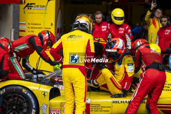 2024-06-15 - SHWARTZMAN Robert (isr), AF Corse, Ferrari 499P #83, Hypercar, FIA WEC, KUBICA Robert (pol), AF Corse, Ferrari 499P #83, Hypercar, FIA WEC, portrait during the 2024 24 Hours of Le Mans, 4th round of the 2024 FIA World Endurance Championship, on the Circuit des 24 Heures du Mans, from June 15 to 16, 2024 in Le Mans, France - 24 HEURES DU MANS 2024 - RACE - ENDURANCE - MOTORS