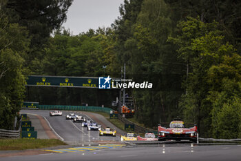 2024-06-15 - 50 FUOCO Antonio (ita), MOLINA Miguel (spa), NIELSEN Nicklas (dnk), Ferrari AF Corse, Ferrari 499P #50, Hypercar, FIA WEC, action during the 2024 24 Hours of Le Mans, 4th round of the 2024 FIA World Endurance Championship, on the Circuit des 24 Heures du Mans, from June 15 to 16, 2024 in Le Mans, France - 24 HEURES DU MANS 2024 - RACE - ENDURANCE - MOTORS