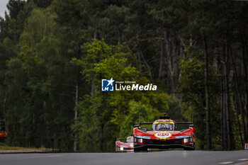 2024-06-15 - 50 FUOCO Antonio (ita), MOLINA Miguel (spa), NIELSEN Nicklas (dnk), Ferrari AF Corse, Ferrari 499P #50, Hypercar, FIA WEC, action during the 2024 24 Hours of Le Mans, 4th round of the 2024 FIA World Endurance Championship, on the Circuit des 24 Heures du Mans, from June 15 to 16, 2024 in Le Mans, France - 24 HEURES DU MANS 2024 - RACE - ENDURANCE - MOTORS