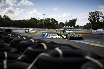 2024-06-15 - 63 BORTOLOTTI Mirko (ita), MORTARA Edoardo (ita), KVYAT Daniil, Lamborghini Iron Lynx, Lamborghini SC63 #63, Hypercar, FIA WEC, action during the 2024 24 Hours of Le Mans, 4th round of the 2024 FIA World Endurance Championship, on the Circuit des 24 Heures du Mans, from June 15 to 16, 2024 in Le Mans, France - 24 HEURES DU MANS 2024 - RACE - ENDURANCE - MOTORS