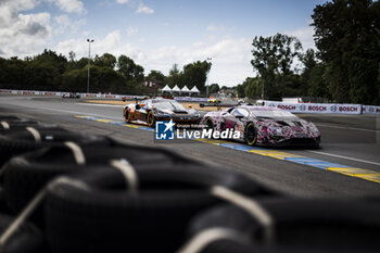 2024-06-15 - 65 SALES Rodrigo (usa), BECHE Mathias (swi), HUFFAKER Scott (usa), Panis Racing, Oreca 07 - Gibson #65, LMP2 PRO/AM, 86 WAINWRIGHT Michael (gbr), SERRA Daniel (bra), PERA Riccardo (ita), GR Racing, Ferrari 296 LMGT3 #86, LM GT3, action during the 2024 24 Hours of Le Mans, 4th round of the 2024 FIA World Endurance Championship, on the Circuit des 24 Heures du Mans, from June 15 to 16, 2024 in Le Mans, France - 24 HEURES DU MANS 2024 - RACE - ENDURANCE - MOTORS