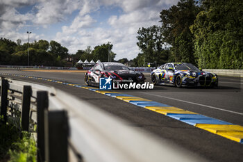 2024-06-15 - 87 HAWKSWORTH Jack (gbr), KIMURA Takeshi (jpn), MASSON Esteban (fra), Akkodis ASP Team, Lexus RC F GT3 #87, LM GT3, FIA WEC, 46 MARTIN Maxime (bel), ROSSI Valentino (ita), AL HARTHY Ahmad (omn), Team WRT, BMW M4 GT3 #46, LM GT3 #44, FIA WEC, action during the 2024 24 Hours of Le Mans, 4th round of the 2024 FIA World Endurance Championship, on the Circuit des 24 Heures du Mans, from June 15 to 16, 2024 in Le Mans, France - 24 HEURES DU MANS 2024 - RACE - ENDURANCE - MOTORS