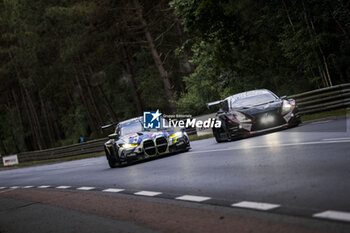 2024-06-15 - 46 MARTIN Maxime (bel), ROSSI Valentino (ita), AL HARTHY Ahmad (omn), Team WRT, BMW M4 GT3 #46, LM GT3 #44, FIA WEC, 78 VAN DER LINDE Kelvin (zaf), BOGUSLAVSKIY Timur, ROBIN Arnold (fra), Akkodis ASP Team, Lexus RC F GT3 #78, LM GT3, FIA WEC, action during the 2024 24 Hours of Le Mans, 4th round of the 2024 FIA World Endurance Championship, on the Circuit des 24 Heures du Mans, from June 15 to 16, 2024 in Le Mans, France - 24 HEURES DU MANS 2024 - RACE - ENDURANCE - MOTORS