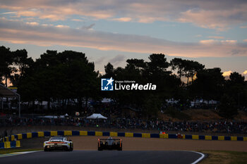 2024-06-15 - 92 MALYKHIN Aliaksandr (kna), STURM Joel (ger), BACHLER Klaus (aut), Manthey Purerxcing, Porsche 911 GT3 R #91, LM GT3, FIA WEC, action during the 2024 24 Hours of Le Mans, 4th round of the 2024 FIA World Endurance Championship, on the Circuit des 24 Heures du Mans, from June 15 to 16, 2024 in Le Mans, France - 24 HEURES DU MANS 2024 - RACE - ENDURANCE - MOTORS