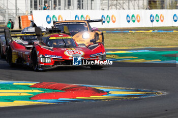 2024-06-15 - 50 FUOCO Antonio (ita), MOLINA Miguel (spa), NIELSEN Nicklas (dnk), Ferrari AF Corse, Ferrari 499P #50, Hypercar, FIA WEC, action during the 2024 24 Hours of Le Mans, 4th round of the 2024 FIA World Endurance Championship, on the Circuit des 24 Heures du Mans, from June 15 to 16, 2024 in Le Mans, France - 24 HEURES DU MANS 2024 - RACE - ENDURANCE - MOTORS