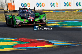 2024-06-15 - 63 BORTOLOTTI Mirko (ita), MORTARA Edoardo (ita), KVYAT Daniil, Lamborghini Iron Lynx, Lamborghini SC63 #63, Hypercar, FIA WEC, action during the 2024 24 Hours of Le Mans, 4th round of the 2024 FIA World Endurance Championship, on the Circuit des 24 Heures du Mans, from June 15 to 16, 2024 in Le Mans, France - 24 HEURES DU MANS 2024 - RACE - ENDURANCE - MOTORS