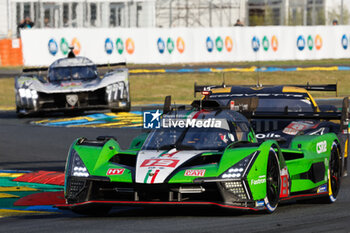 2024-06-15 - 19 GROSJEAN Romain (fra), CALDARELLI Andrea (ita), CAIROLI Matteo (ita), Lamborghini Iron Lynx, Lamborghini SC63 #19, Hypercar, action during the 2024 24 Hours of Le Mans, 4th round of the 2024 FIA World Endurance Championship, on the Circuit des 24 Heures du Mans, from June 15 to 16, 2024 in Le Mans, France - 24 HEURES DU MANS 2024 - RACE - ENDURANCE - MOTORS