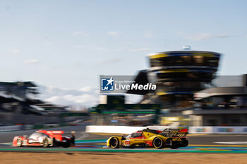 2024-06-15 - 83 KUBICA Robert (pol), SHWARTZMAN Robert (isr), YE Yifei (chn), AF Corse, Ferrari 499P #83, Hypercar, FIA WEC, action during the 2024 24 Hours of Le Mans, 4th round of the 2024 FIA World Endurance Championship, on the Circuit des 24 Heures du Mans, from June 15 to 16, 2024 in Le Mans, France - 24 HEURES DU MANS 2024 - RACE - ENDURANCE - MOTORS