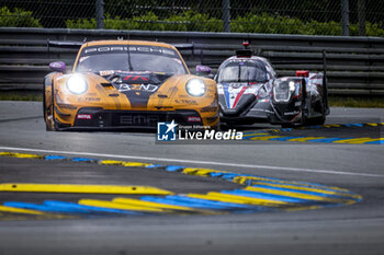 2024-06-15 - 91 LIETZ Richard (aut), SCHURING Morris (nld), SHAHIN Yasser (aus), Manthey EMA, Porsche 911 GT3 R #91, LM GT3, FIA WEC, action during the 2024 24 Hours of Le Mans, 4th round of the 2024 FIA World Endurance Championship, on the Circuit des 24 Heures du Mans, from June 15 to 16, 2024 in Le Mans, France - 24 HEURES DU MANS 2024 - RACE - ENDURANCE - MOTORS