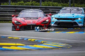 2024-06-15 - 70 IRIBE Brendan (usa), MILLROY Ollie (gar), SCHANDORFF Frederik (dnk), Inception Racing, McLaren 720S LMGT3 Evo, LM GT3, action during the 2024 24 Hours of Le Mans, 4th round of the 2024 FIA World Endurance Championship, on the Circuit des 24 Heures du Mans, from June 15 to 16, 2024 in Le Mans, France - 24 HEURES DU MANS 2024 - RACE - ENDURANCE - MOTORS