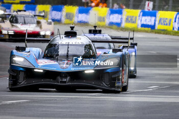 2024-06-15 - 36 VAXIVIERE Matthieu (fra), SCHUMACHER Mick (ger), LAPIERRE Nicolas (fra), Alpine Endurance Team, Alpine A424 #36, Hypercar, FIA WEC, action during the 2024 24 Hours of Le Mans, 4th round of the 2024 FIA World Endurance Championship, on the Circuit des 24 Heures du Mans, from June 15 to 16, 2024 in Le Mans, France - 24 HEURES DU MANS 2024 - RACE - ENDURANCE - MOTORS