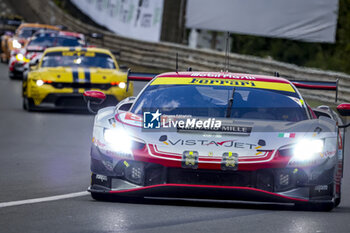 2024-06-15 - 54 FLOHR Thomas (swi), CASTELLACCI Francesco (ita), RIGON Davide (ita), Vista AF Corse, Ferrari 296 GT3 #54, LM GT3, FIA WEC, action during the 2024 24 Hours of Le Mans, 4th round of the 2024 FIA World Endurance Championship, on the Circuit des 24 Heures du Mans, from June 15 to 16, 2024 in Le Mans, France - 24 HEURES DU MANS 2024 - RACE - ENDURANCE - MOTORS