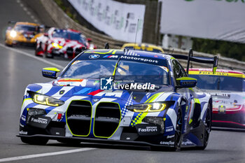 2024-06-15 - 46 MARTIN Maxime (bel), ROSSI Valentino (ita), AL HARTHY Ahmad (omn), Team WRT, BMW M4 GT3 #46, LM GT3 #44, FIA WEC, action during the 2024 24 Hours of Le Mans, 4th round of the 2024 FIA World Endurance Championship, on the Circuit des 24 Heures du Mans, from June 15 to 16, 2024 in Le Mans, France - 24 HEURES DU MANS 2024 - RACE - ENDURANCE - MOTORS