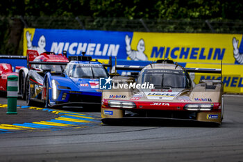 2024-06-15 - 38 RASMUSSEN Oliver (dnk), HANSON Philip (gbr), BUTTON Jenson (gbr), Hertz Team Jota, Porsche 963 #38, Hypercar, FIA WEC, action during the 2024 24 Hours of Le Mans, 4th round of the 2024 FIA World Endurance Championship, on the Circuit des 24 Heures du Mans, from June 15 to 16, 2024 in Le Mans, France - 24 HEURES DU MANS 2024 - RACE - ENDURANCE - MOTORS