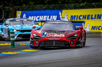 2024-06-15 - 70 IRIBE Brendan (usa), MILLROY Ollie (gar), SCHANDORFF Frederik (dnk), Inception Racing, McLaren 720S LMGT3 Evo, LM GT3, action during the 2024 24 Hours of Le Mans, 4th round of the 2024 FIA World Endurance Championship, on the Circuit des 24 Heures du Mans, from June 15 to 16, 2024 in Le Mans, France - 24 HEURES DU MANS 2024 - RACE - ENDURANCE - MOTORS