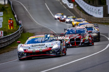 2024-06-15 - 54 FLOHR Thomas (swi), CASTELLACCI Francesco (ita), RIGON Davide (ita), Vista AF Corse, Ferrari 296 GT3 #54, LM GT3, FIA WEC, action during the 2024 24 Hours of Le Mans, 4th round of the 2024 FIA World Endurance Championship, on the Circuit des 24 Heures du Mans, from June 15 to 16, 2024 in Le Mans, France - 24 HEURES DU MANS 2024 - RACE - ENDURANCE - MOTORS