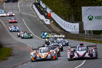 2024-06-15 - 33 MATTSCHULL Alexander (ger), BINDER René (aut), HORR Laurents (ger), DKR Engineering, Oreca 07 - Gibson #33, LMP2 PRO/AM, action, 10 CULLEN Ryan (gbr), PILET Patrick (fra), RICHELMI Stéphane (mco), Vector Sport, Oreca 07 - Gibson #10, LMP2, action during the 2024 24 Hours of Le Mans, 4th round of the 2024 FIA World Endurance Championship, on the Circuit des 24 Heures du Mans, from June 15 to 16, 2024 in Le Mans, France - 24 HEURES DU MANS 2024 - RACE - ENDURANCE - MOTORS