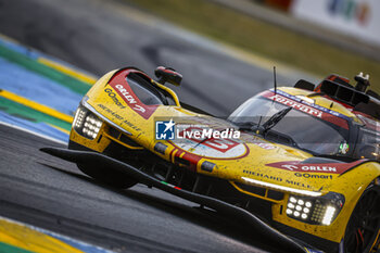 2024-06-15 - 83 KUBICA Robert (pol), SHWARTZMAN Robert (isr), YE Yifei (chn), AF Corse, Ferrari 499P #83, Hypercar, FIA WEC, action during the 2024 24 Hours of Le Mans, 4th round of the 2024 FIA World Endurance Championship, on the Circuit des 24 Heures du Mans, from June 15 to 16, 2024 in Le Mans, France - 24 HEURES DU MANS 2024 - RACE - ENDURANCE - MOTORS