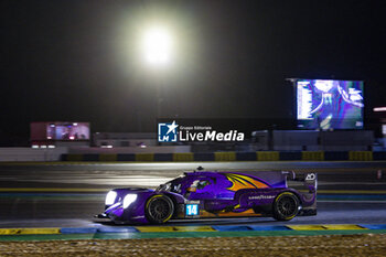 2024-06-15 - 14 HYETT PJ (usa), DELETRAZ Louis (swi), QUINN Alex (gbr), AO by TF, Oreca 07 - Gibson #14, LMP2 PRO/AM, action during the 2024 24 Hours of Le Mans, 4th round of the 2024 FIA World Endurance Championship, on the Circuit des 24 Heures du Mans, from June 15 to 16, 2024 in Le Mans, France - 24 HEURES DU MANS 2024 - RACE - ENDURANCE - MOTORS